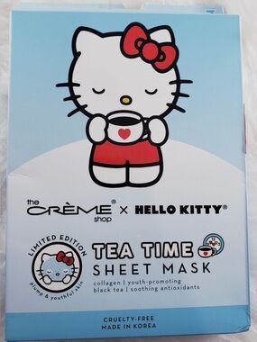 The Crème Shop x Hello Kitty Tea Time Sheet Mask - Blue/Red/White